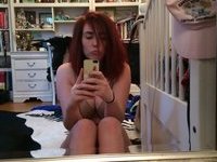 Redhair girl naked selfshots