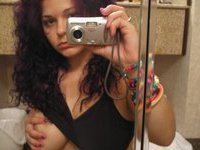 Huge boobs girl enjoy in posing