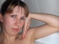 Homenade sexy naked posing and bathing