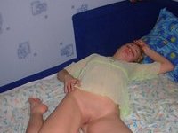 Russian amateur blonde wife