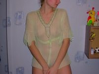 Russian amateur blonde wife