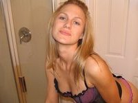 Beautiful blonde girl blowjob and sex toys