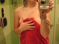 Beautiful teen girl naked selfshots