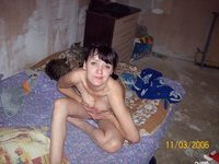 Russian amateur couple fucking at home