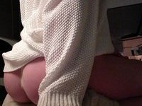 Adorable shaved teen GF