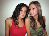 Two sweet young girls sexyhomemade posing