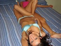 Two sweet young girls sexyhomemade posing