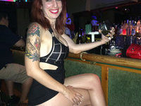 Sweet tattooed party girl