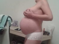Pregnant amateur blonde wife