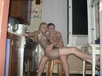 Young Russian blonde likes groupsex