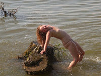 Sweet young girls naked in nature