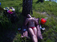 Sweet young girls naked in nature