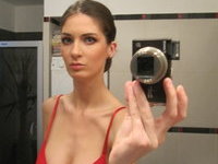 Big breast hottie selfie