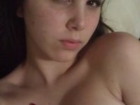 Sexy nude amateur brunette GF
