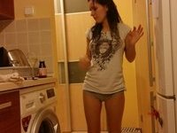 Sweet brunette amateur wife