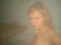 sexy amateur blonde GF posing nude
