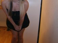 Teenage amateur blonde GF in her room