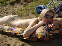 Russian amateur blonde wife