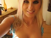 Nice titted blond proud of herself