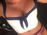 Young amateur GF with fake tits
