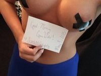 Young amateur GF with fake tits