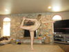 Naked yoga from amateur blonde
