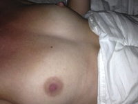 Amateur wife Anna posing on bed