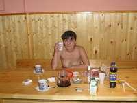 Russian amateur wife at sauna