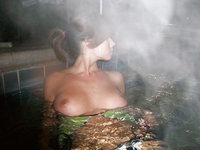Young amateur GF at sauna