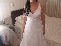 Brunette Milf bride