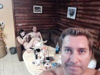 Sauna swinger sex orgy