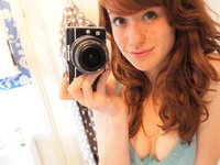 Redhead teen GF selfies