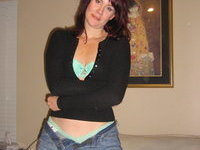 MILF posing at home