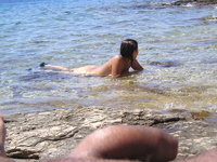 Amateur couple at vacations