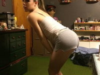 Cute young amateur GF in her room
