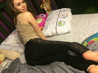 Cute young amateur GF in her room