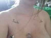 Beautiful tits on curvy amateur GF
