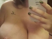 Beautiful tits on curvy amateur GF
