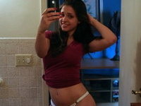 Big tit latina teen GF selfies