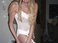 Blonde amateur GF posing nude
