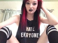 Emo amateur teen girl