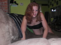 Huge dick for young amateur redhead GF