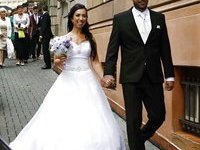 Nerdy european MILF bride