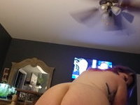 Huge pierced tits on emo MILF