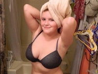 Chubby amateur girl with fat tits