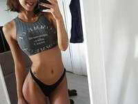 Huge tits on skinny teen GF Jennifer