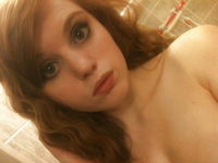 Redhead teen girl selfies