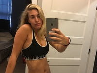 Teenage amateur blonde GF hot selfies