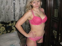 Russian amateur blonde wife pics collection