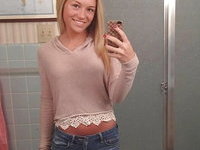 Beautiful amateur blonde girl Holly